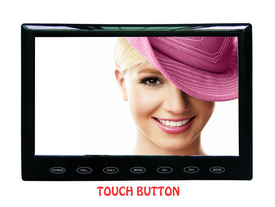 7inch car TFT LCD color TV .ultra-thin / Touch button