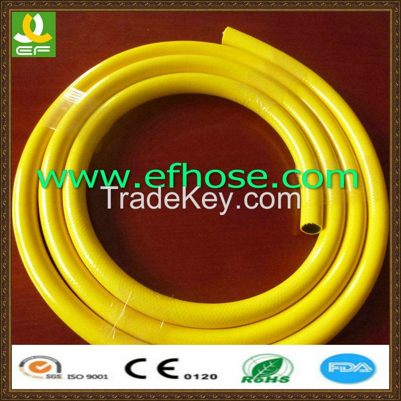High Pressure Yellow Flexible PVC Air Hose manufacture&amp;supplier gas pipe for home oven