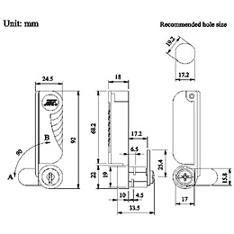 C811 Furniture Lock