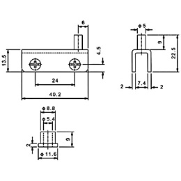 RH5409  Glass Door Hinge