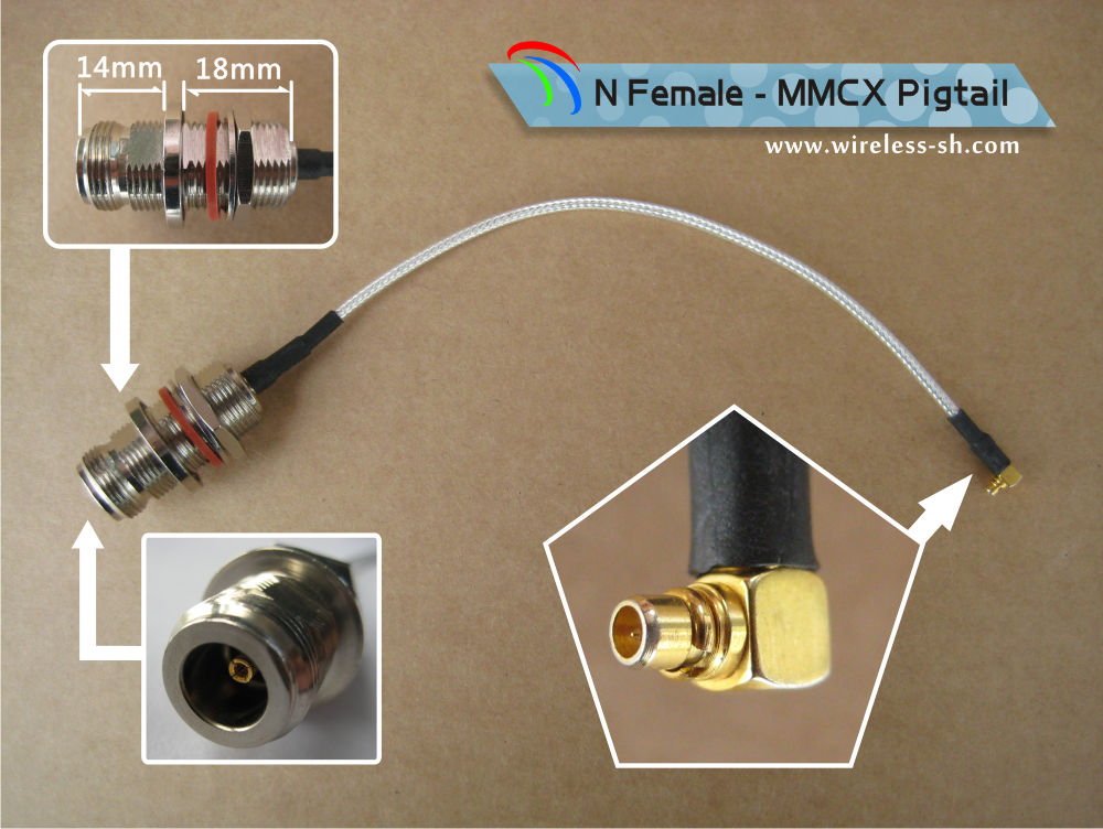 Antenna accessories ï¼N Female-MMCX Pigtailï¼