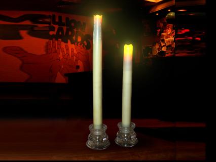 real wax flameless led taper candle