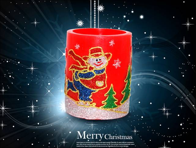 led flameless candles for Christmas decoration