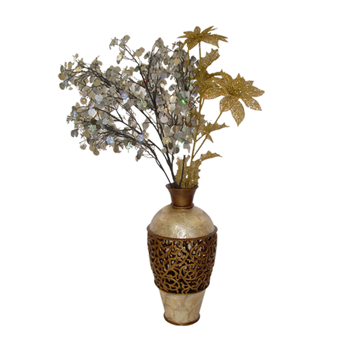 Antique Decorative Pierced Resin Craft Flower Vase