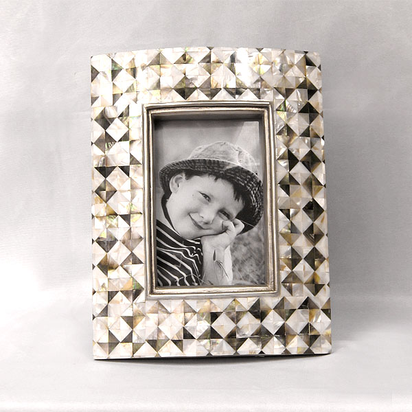 Silver Decorative Mosaic Resin Photo Frame