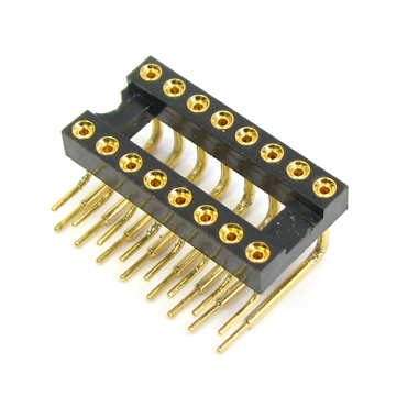 Machine pin IC socket
