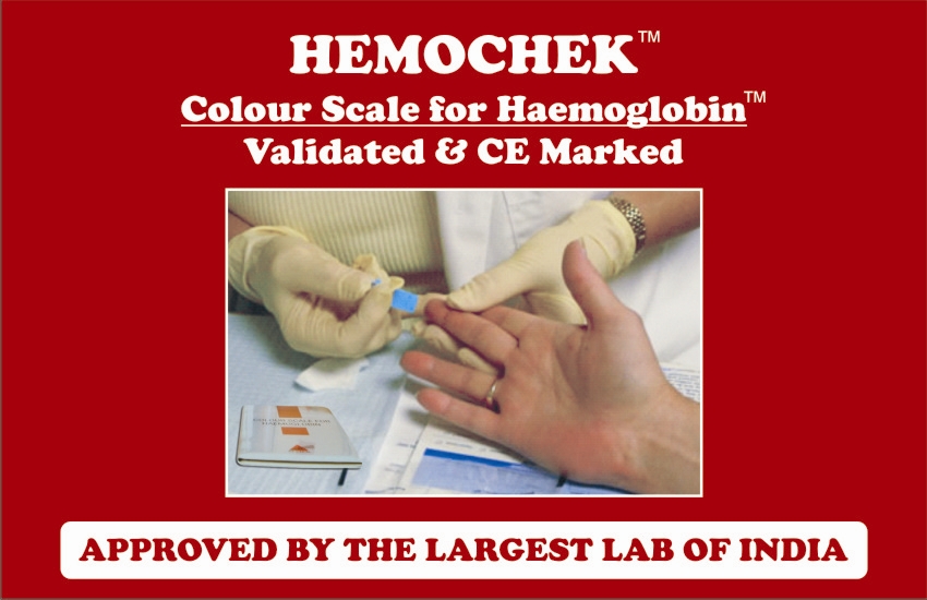 HEMOCHEK-Colour Scale for Hemoglobin