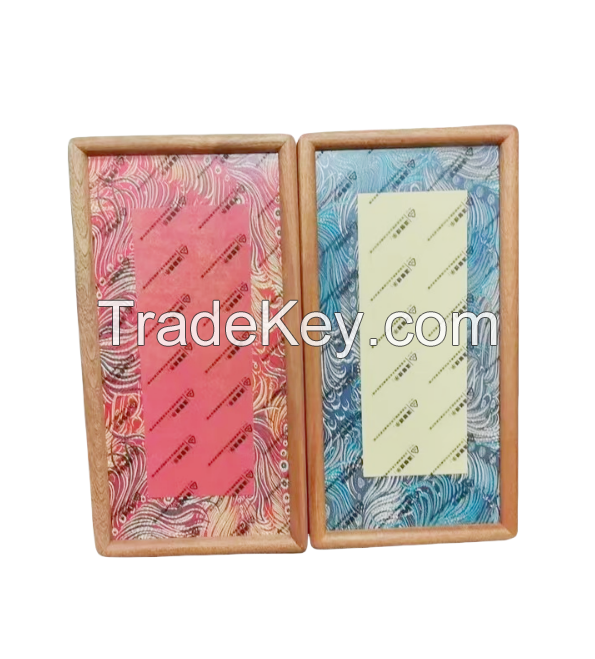 Xuan Paper Cardboard Edge Protection  Thickened Marble Style Black Color Wooden Frame