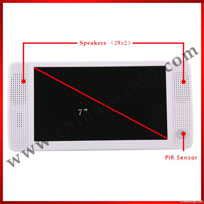 7 inch Motion Sensor LCD Advertising Player