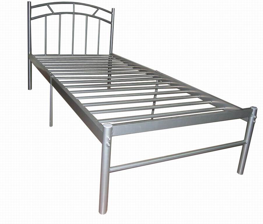Silver Powder Coating Metal Bed