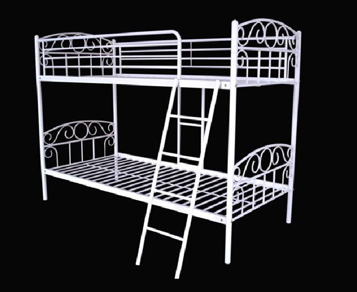 baking finish double bunk metal bed