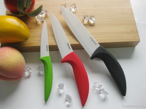 Colorful handle ceramic chef knife