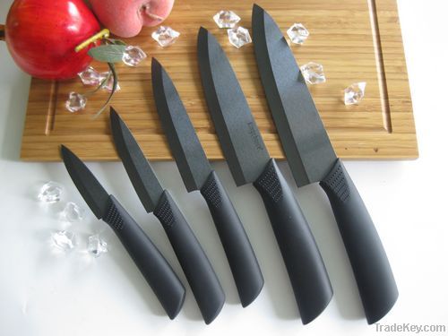 Black zirconia ceramic kitchen knives