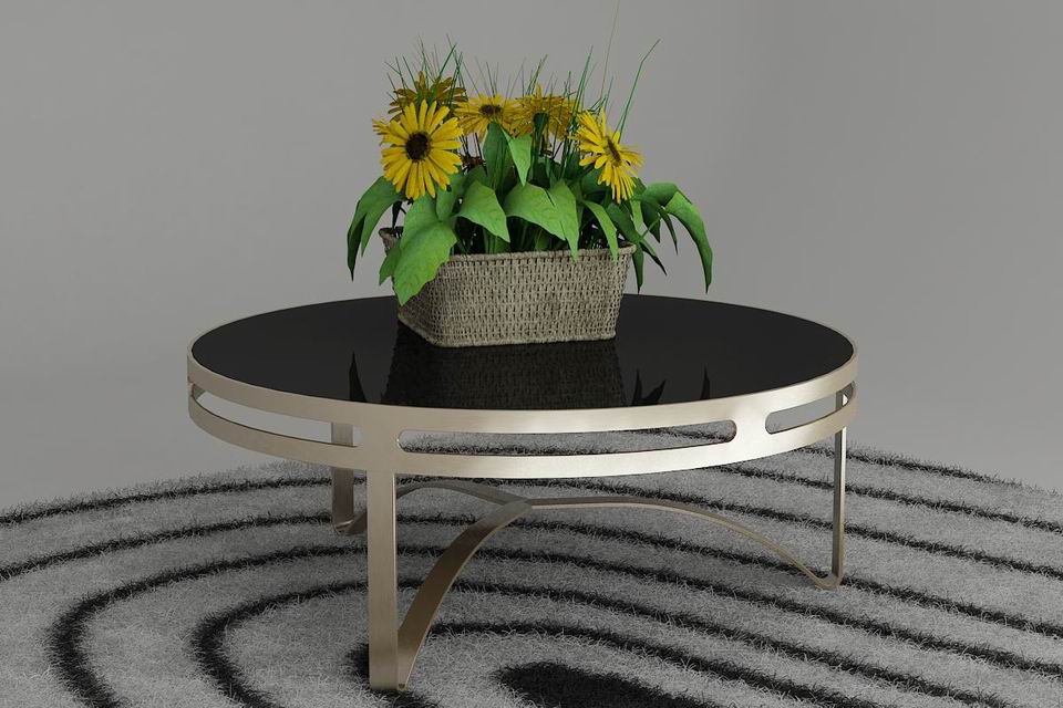 Round coffee table