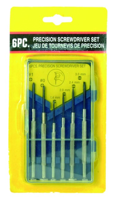 6pc precision screwdriver set