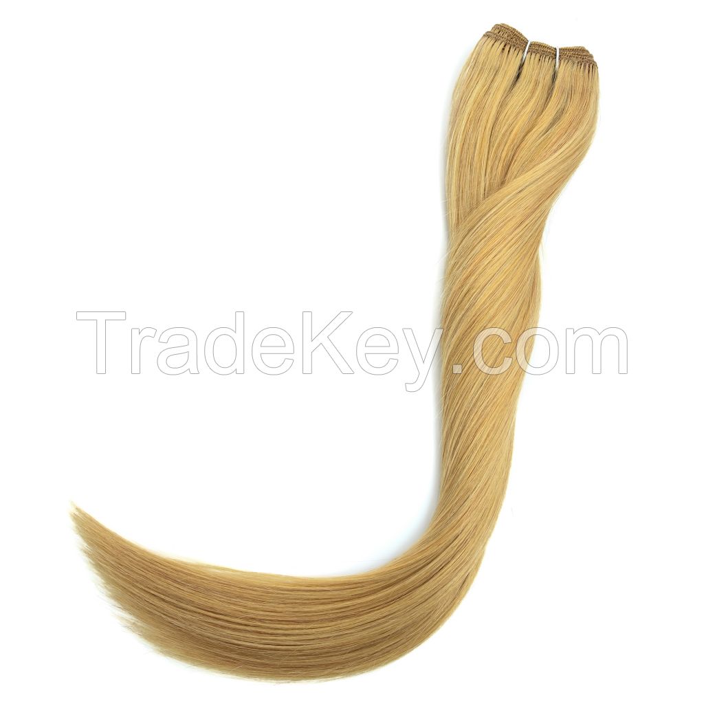 natural human hair weft