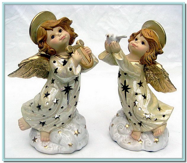 porcelain ange ceramic angel pottery angel cupid angel
