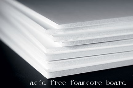 white foam core 3/8" , acid free