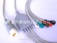 M1734A One-piece 5ld ECG Cable with Leadwire