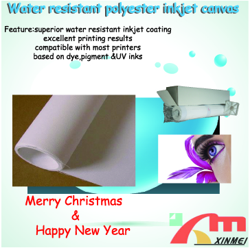 Water Resistant Polyeater Inkjet  Canvas