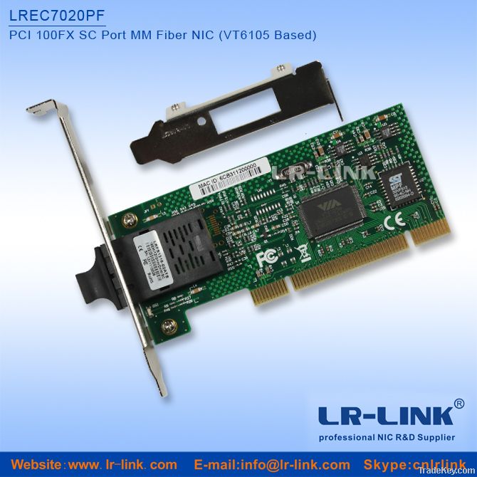 PCI 100FX SC port Fiber NIC Card(VT6105 based)