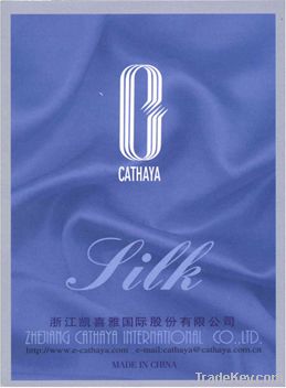 100% Silk Crepe de Chine Blue Cathaya Brand
