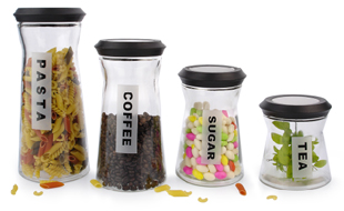 4pcs Storage Jar Set