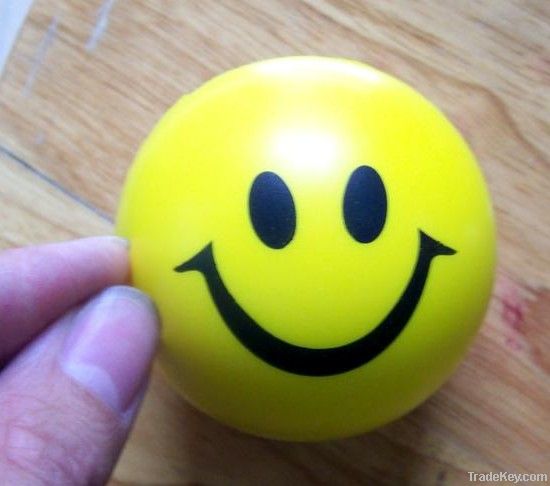 PU smiling stress ball