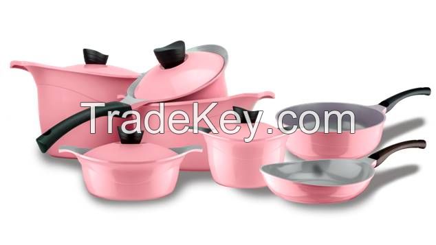 Cast Aluminum Ceramic Coating Cookware