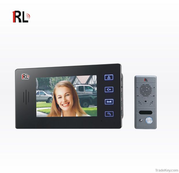 7 "Hand-free touch pad  Color Video Doorphone