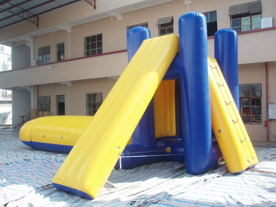 floating inflatable water slide