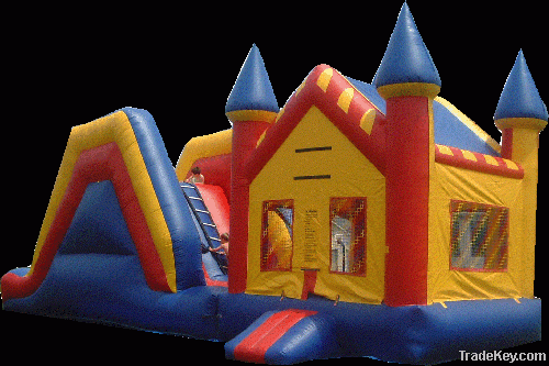 Inflatable castle slide