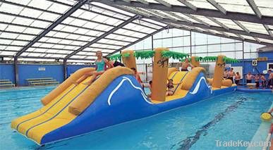 Hot commercial inflatable floating slide