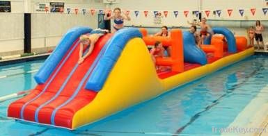 Hot commercial inflatable floating slide