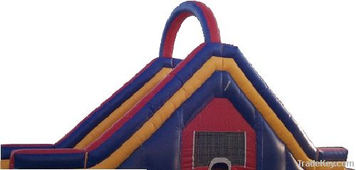 Best seller outdoor commercial inflatable dry and wet slide