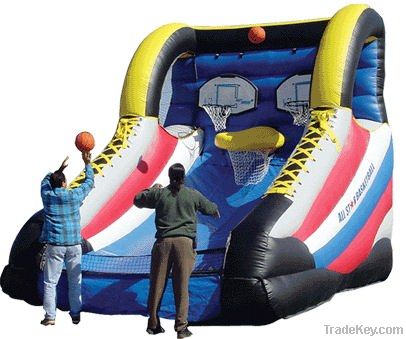 inflatable basketball boot hoop