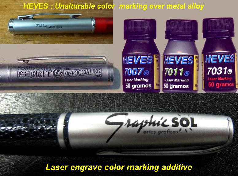 Laser Engrave Permanent Marking over Metallics