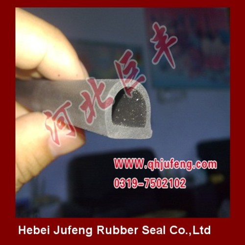 D type rubber sponge seal strip