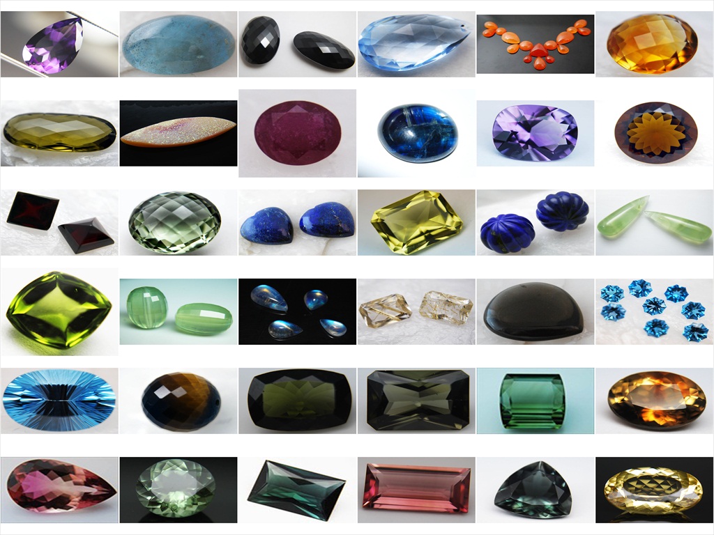 Precious and Semiprecious gemstones, beads agates
