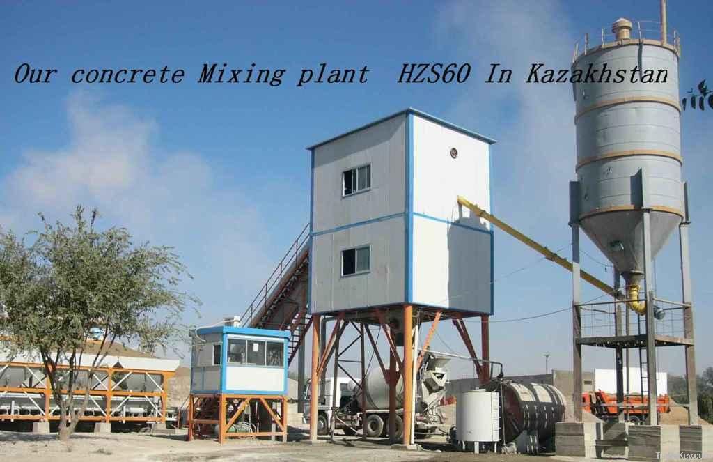 Concrete Mixing Plant HZS60 with capacity of 60M3/H