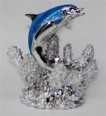 Polyresin craft silver shiny sea ocean item