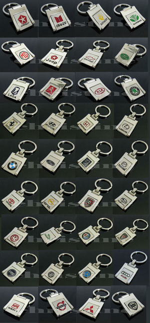 Squareness metal alloy Key Ring Chain keychain keyring with box !