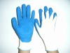 Ten-stitch 21'S latex rubber yarn glove