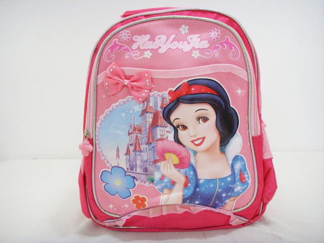 Princess Backpack Student Bags White Snow School Bags Gilrs Childrens