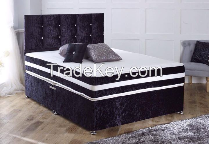 CRUSH VELVET DIVAN BEDS