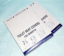 Disposable  toilet  seat cover paper