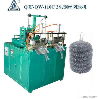 double-head auto steel scourer machine