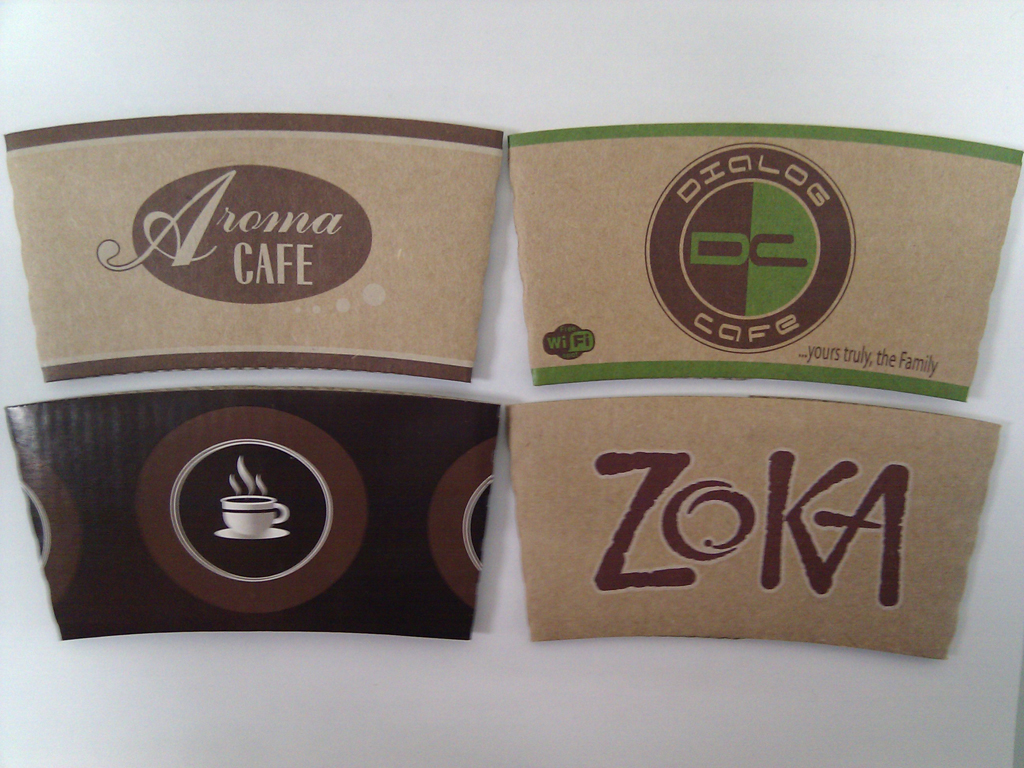 Custom Printed Coffee Sleeves