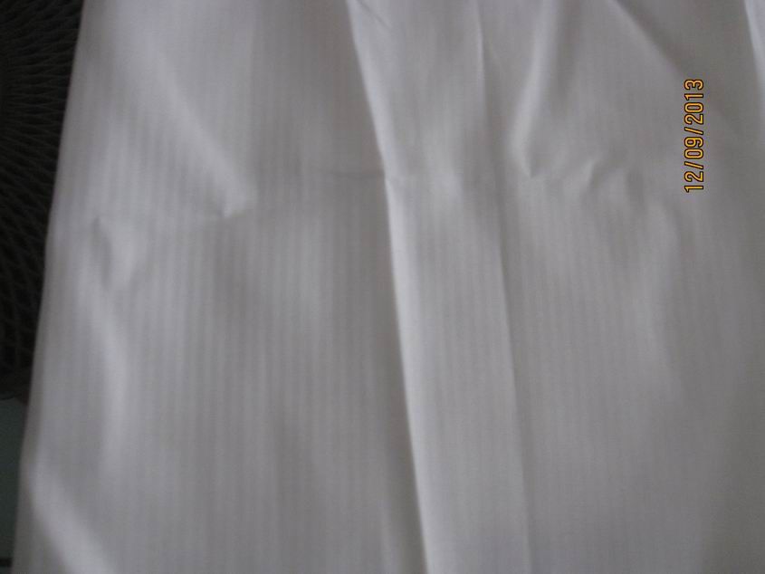 super wide width  fabrics 100% cotton 40x40 140x100 white bleached satin stripe 1cm 3cm