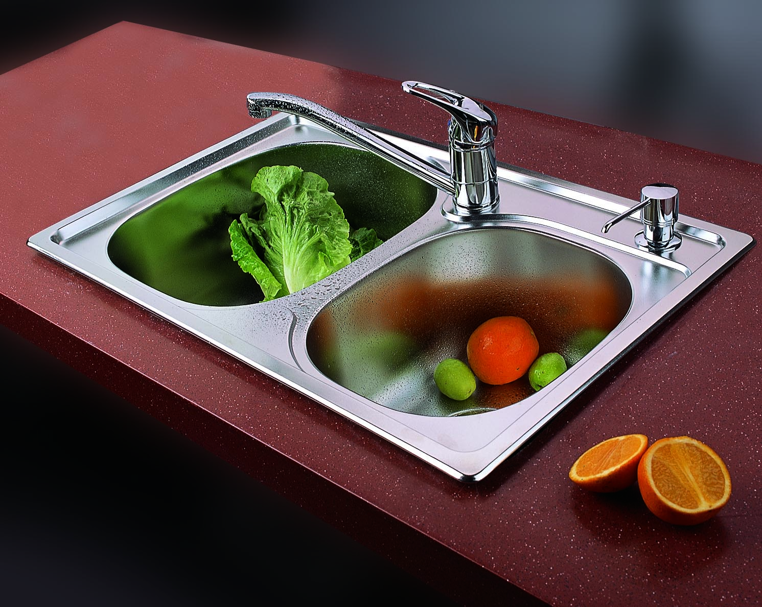 topmount stainless steel sink